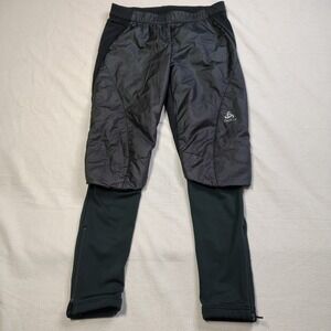 Odlo Running Pants Mens M Black Primaloft Pertex Hybrid Insulated 622141